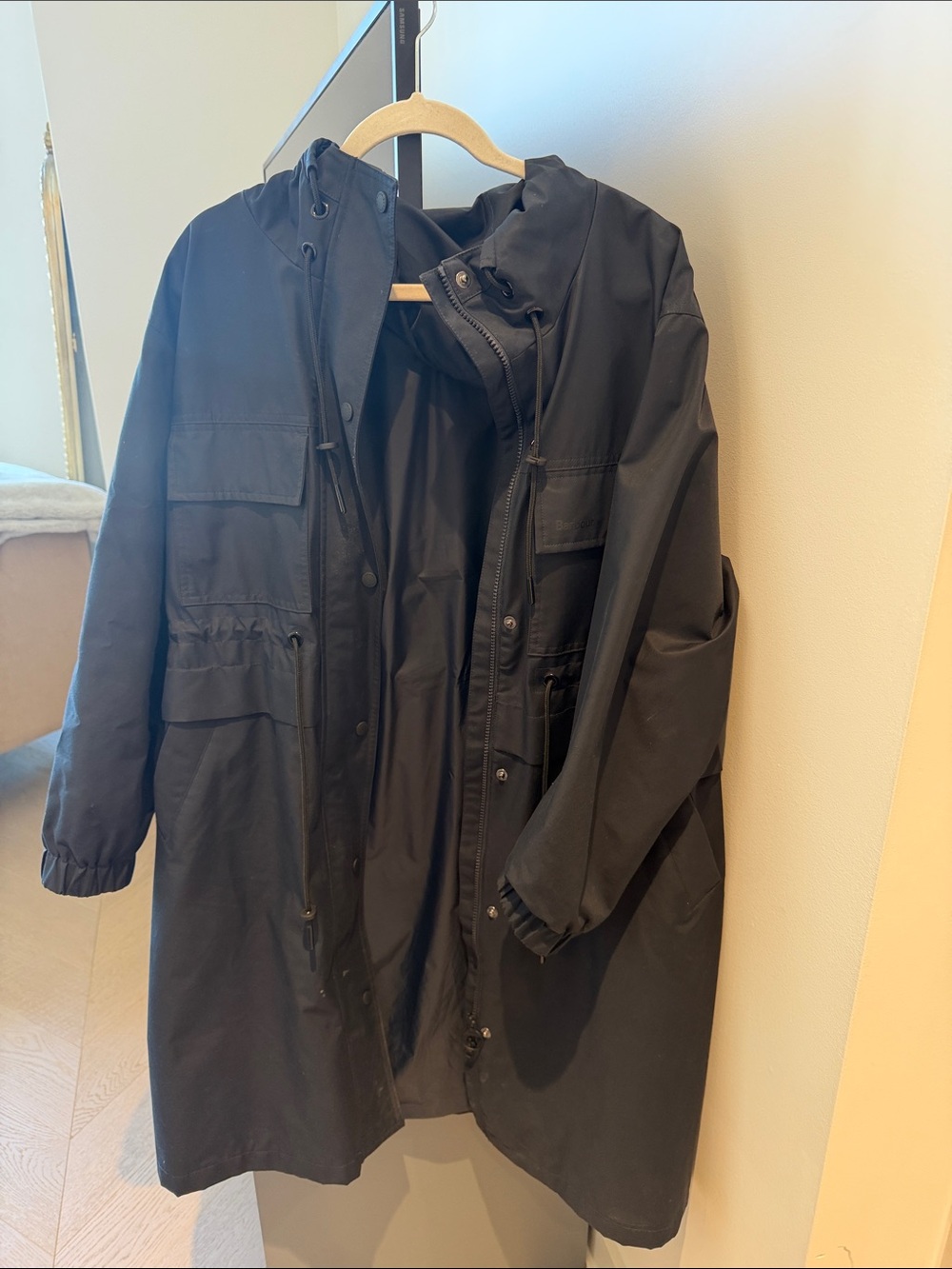 Navy Barbour Evie Rain Jacket / Like New